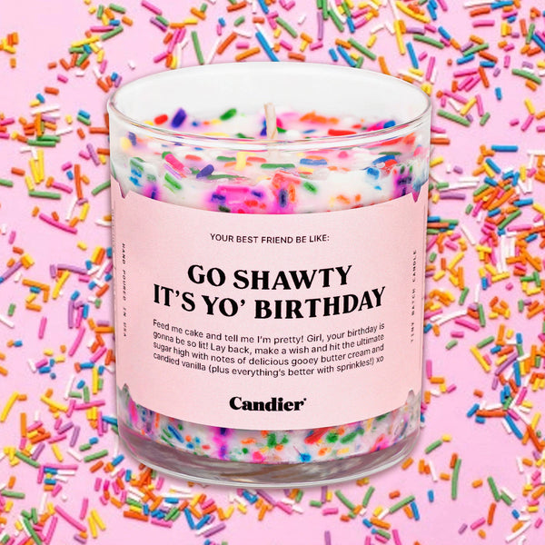 Go Shawty It's Your Birthday! Sprinkle Candle - Hi Sweetheart